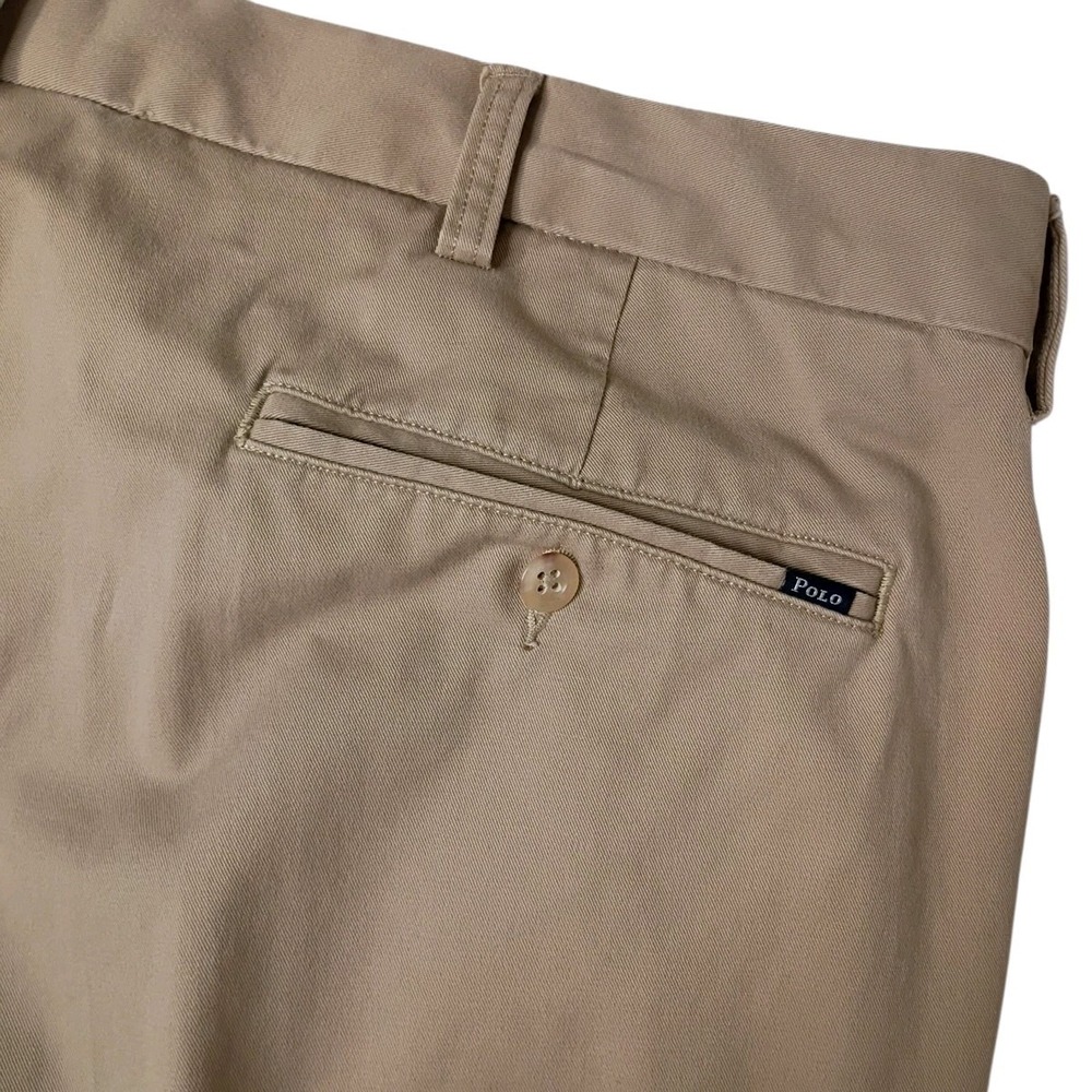 Polo Ralph Lauren Pants Mens 38/34 Classic Fit Tan Chino Stretch Preppy‎ City